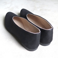 【人氣黑色系列！ ] Kasuri 黑色皮革高跟鞋❄︎日本製造❄︎ 第9張的照片