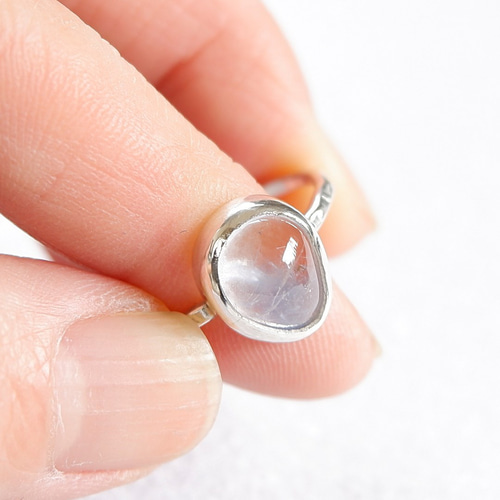 d様 デュモルチェライトインクォーツ リング 14号