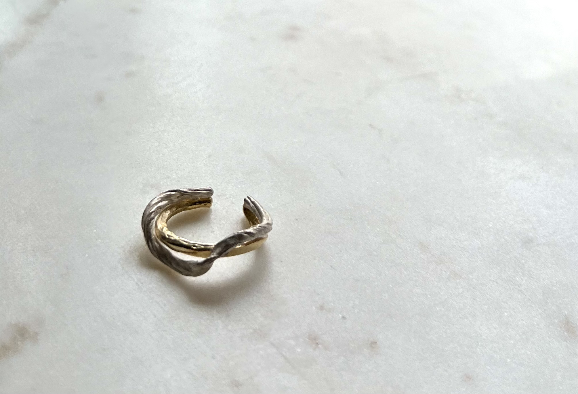 Stormy Sea _ゴールド　15号　リング 兼　イヤーカフ