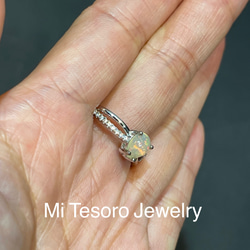 Mi Tesoro 日常珠寶-蝴蝶款-蛋白石戒指/オパール-チョウ（蝶）リング　 第7張的照片