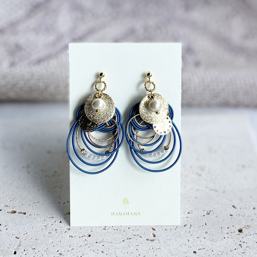紡】水引のピアス／イヤリング ピアス（フック・チェーン