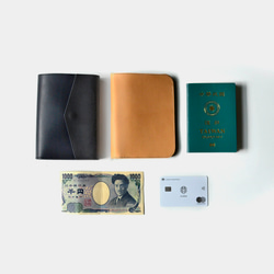【日本語翻訳入山証明書】オリジナルカラーの牛革パスポートカバー レザーパスポートホルダーは海外旅行の必需品 9枚目の画像
