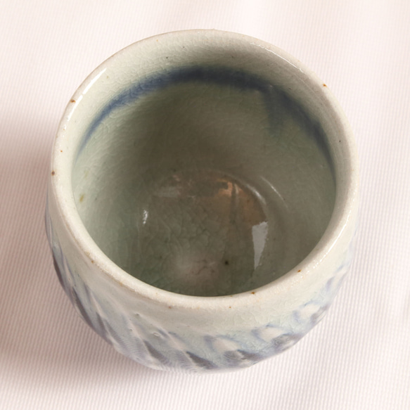 御深井削紋冷酒盃　碗形 3枚目の画像