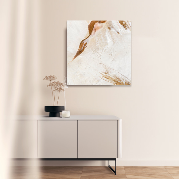 正方形キャンバスパネル Sienna 3枚セット　北欧ジャパンディインテリア アートパネル　ベージュインテリア 5枚目の画像