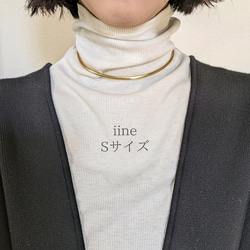 首元に垢抜けアクセント*タートルにもTシャツにも*真鍮 チョーカー 12枚目の画像