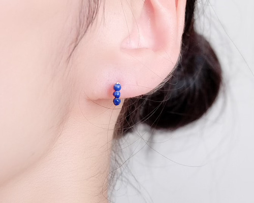 495/14kgfラピスラズリと青系小粒チャーム 24edefd122e3314c94d9ec54c31a4c