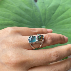 せせらぎのキラメキ♡ナチュラルボルダーオパール ルース 03 天然石 天然色 20枚目の画像