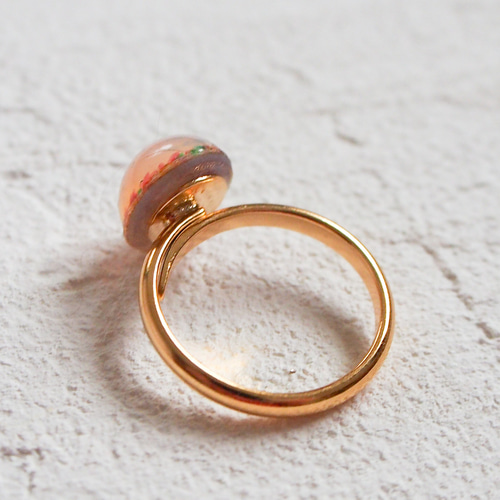 ヴィンテージ　チェコスロバキア　クリスタル　フリーサイズ　リング　指輪　赤 ヴィンテージ チェコスロバキア クリスタル フリーサイズ リング