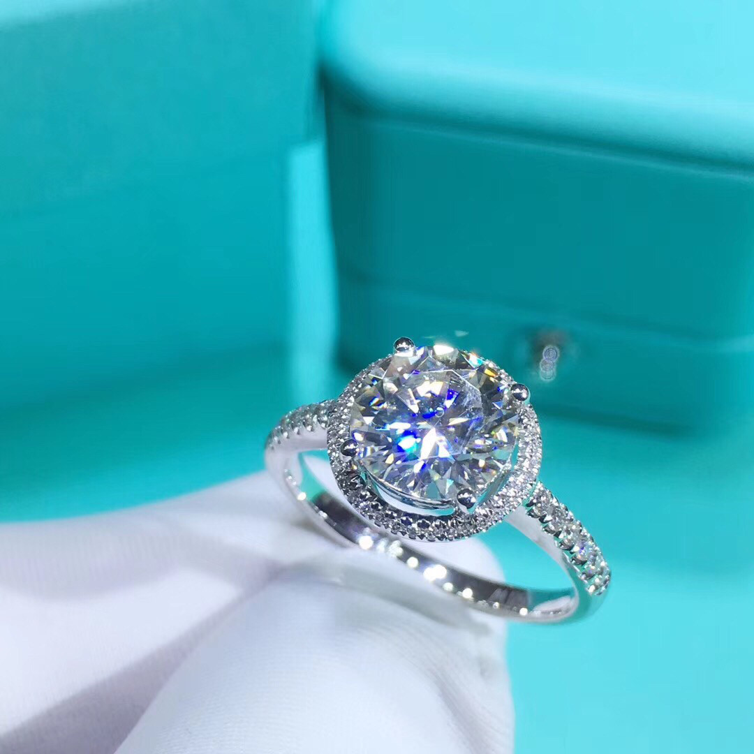 リング K18 ゴールド 2ct モアサナイト 高品質　鑑別済　本物保証　オーダーメイド