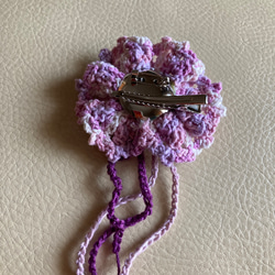 かぎ編みお花のブローチ ミックス 3枚目の画像