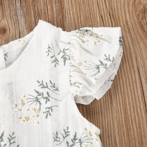 80サイズ 花柄 ロンパース ボディスーツ 女の子 ベビー服 ˢᵗʸˡᵉ.ᵘ  