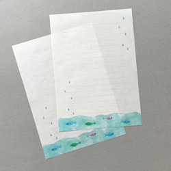 夏の福袋 いろいろ紙ものセット レターセット メッセージカード シール タグ 11枚目の画像