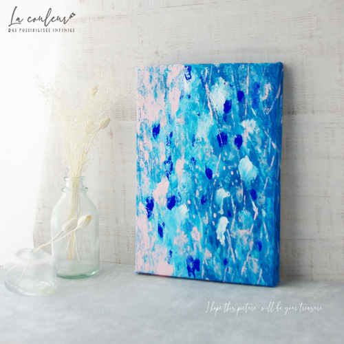 原画】抽象画 雨の音 I 227×158mm(SMサイズ) 絵画 La couleur 原画】抽象画 雨の音 I 227×158mm(SMサイズ) 絵画 La couleur