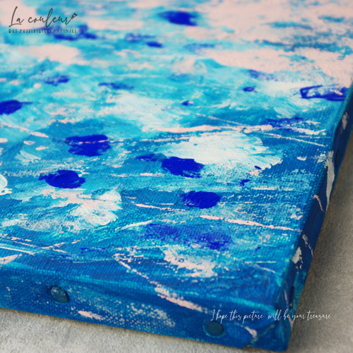 原画】抽象画 雨の音 I 227×158mm（SMサイズ） 絵画 La couleur