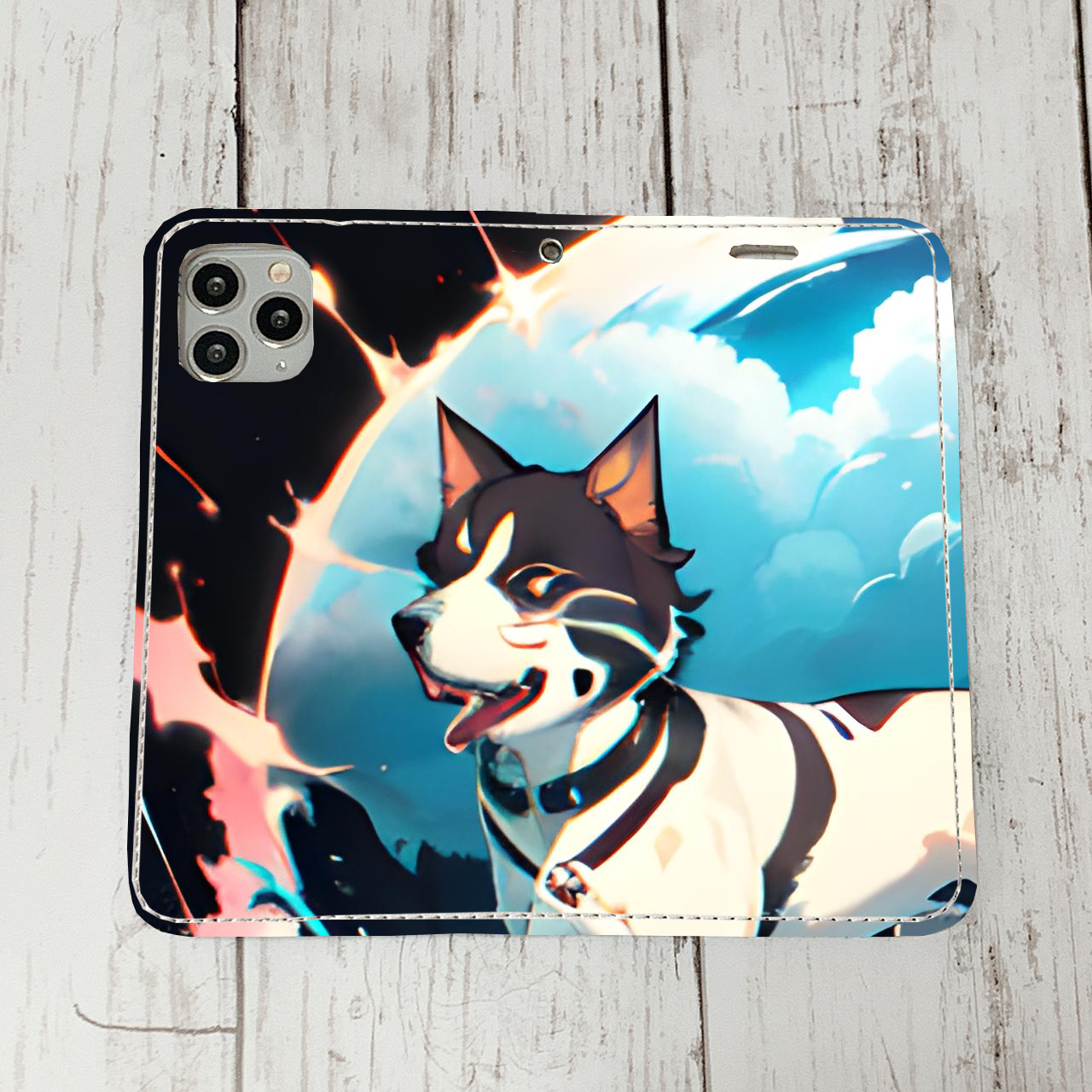 iphoneケース1-5-18 iphone 手帳 犬・イヌ・ワンちゃん 箱8 かわいい アイフォン iface        Ω