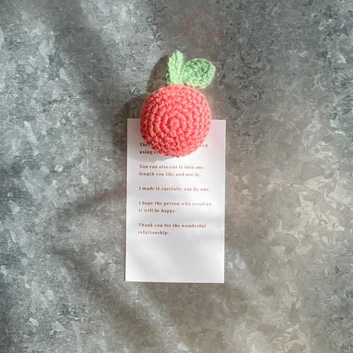 あみぐるみのマグネットセット［ネコ・お花・りんご］ マグネット sui