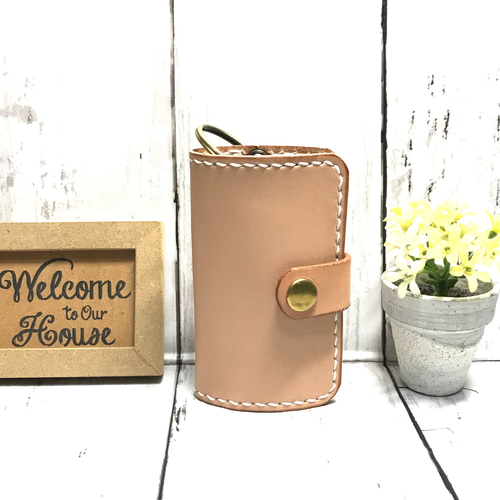 ヌメ革スマホポーチ ベルト通し 栃木レザーキーケース ハンドメイド手縫い ヌメ革スマホポーチ ベルト通し 栃木レザーキーケース ハンドメイド手縫い