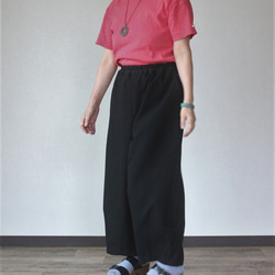 着物リメイク　桐家紋絽つぼみパンツ 3枚目の画像