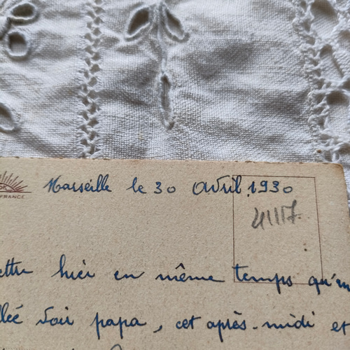 すずらんのアンティークイラストポストカード その他素材 水星