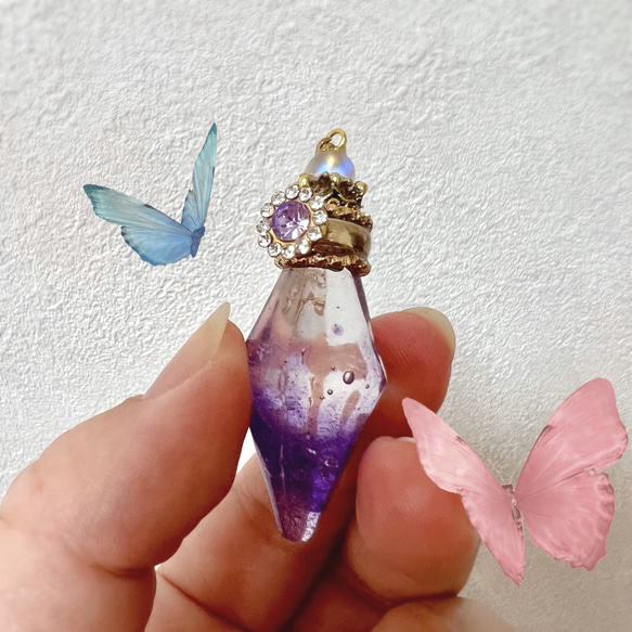 願いを叶える秘密の薬瓶(紫) no.138 5枚目の画像