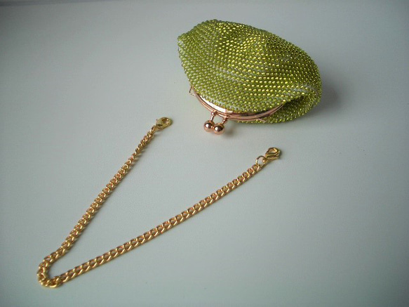 Beaded Purse --Shine Muscat-- (S) 内布：Margaret Annie 6枚目の画像