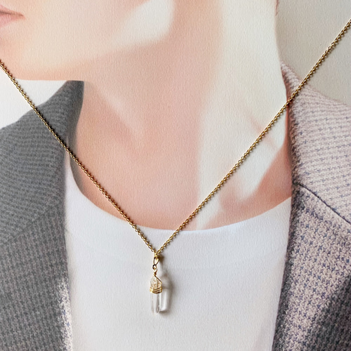 水晶のネックレスたん！綺麗な形！ 楽天市場】水晶 ネックレス 六芒星｜Crystal Quartz クリスタル