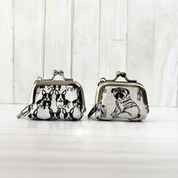 ミナペルホネン がま口ペンケース がま口メガネケース ブルー