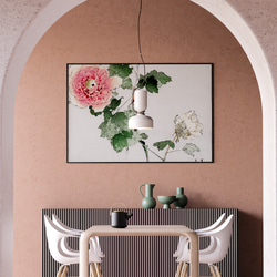 日本画 桃色の牡丹 日本画 桃色の牡丹 日本画 桃色の牡丹 日本