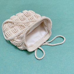 crochet pochette（white）２way 3枚目の画像