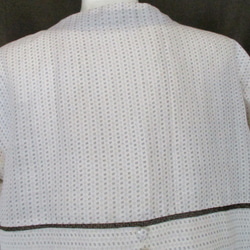 ７２２１　白絣の着物で作ったジャケット　＃送料無料 6枚目の画像
