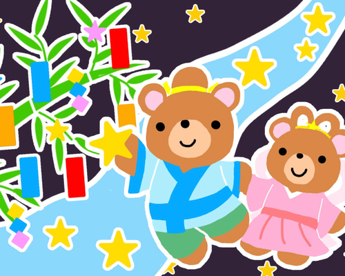 壁面飾り 七夕 ✴︎彦星・織姫✴︎ 保育園・幼稚園・託児所・病院