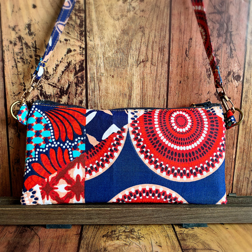 924アフリカパーニュお財布ショルダー 長財布 浜工房 通販 16171044