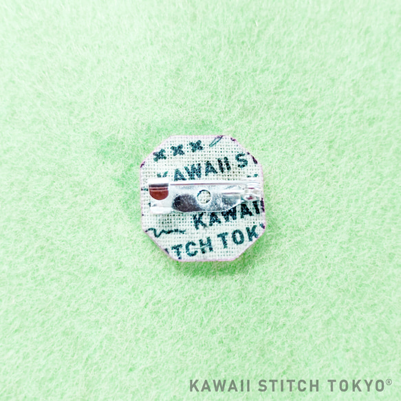 バレーボール【ブローチ】バッチ バッジ 部活 応援 スポーツ 刺繍 かわいい クロスステッチ ポップ オーダーメイド 3枚目の画像