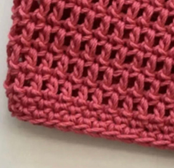 手編み　赤ちゃんの帽子 年中使える綿100 りんご 3枚目の画像
