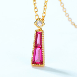 受注制作＞還暦祝いにぴったりのルビーネックレス N090 指輪・リング