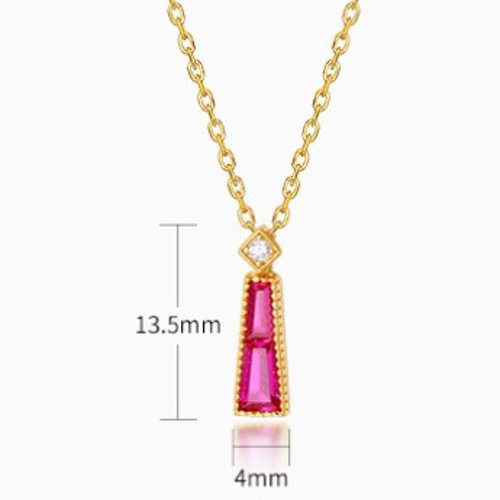 受注制作＞還暦祝いにぴったりのルビーネックレス N090 指輪・リング