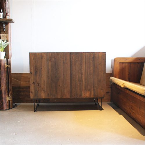 古い和箪笥をリメイクした 和モダンチェスト｜杉×桐の2段収納家具