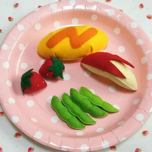 フェルト ままごと☆13種類スペシャルセット おもちゃ・人形 うりんこ