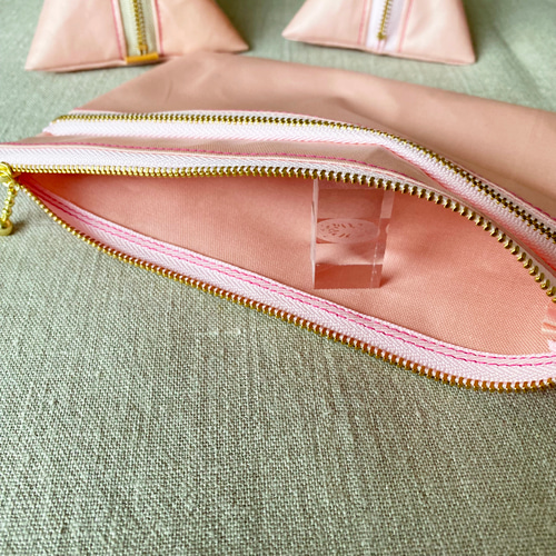 番外編：テトラポーチのおまけ付き【無地】 ラミネートポーチ 【 W