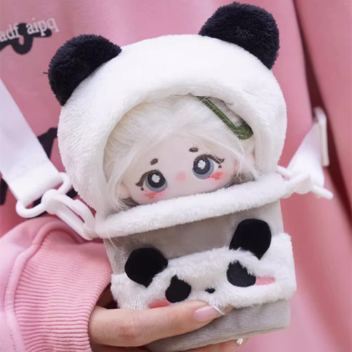 10cmハイクオリティな可愛い着せ替えぬいぐるみ♪ 10cmぬいぐるみ 着せ替えぬいぐるみ かわいい 白髪のパンダ少女