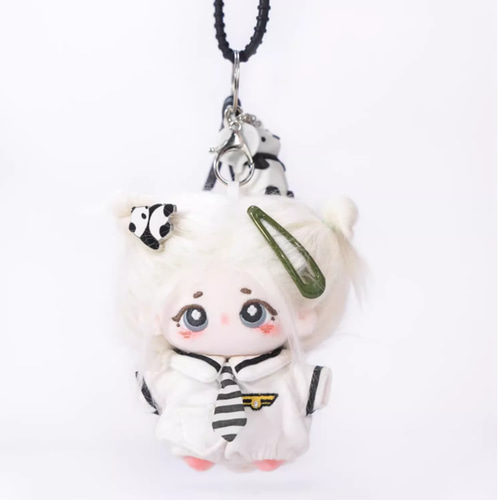 10cmハイクオリティな可愛い着せ替えぬいぐるみ♪ 10cmぬいぐるみ 着せ替えぬいぐるみ かわいい 白髪のパンダ少女