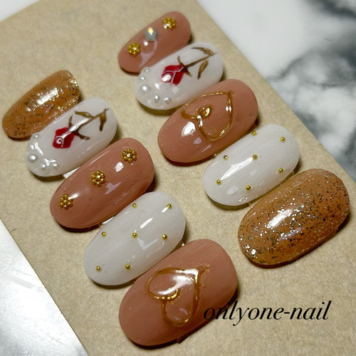 完成品】現品SALE♡韓国♡ワンホン♡量産型♡ゆめかわネイル♡ピンク  