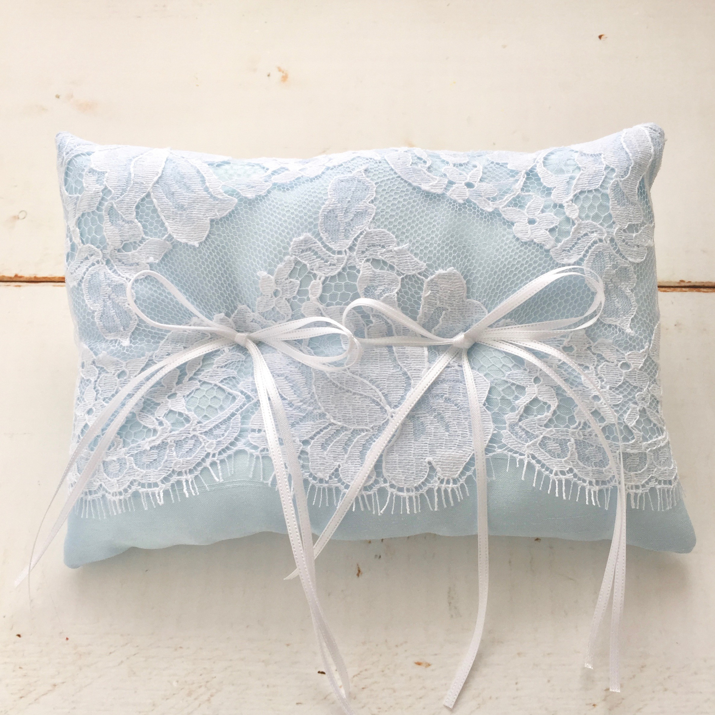 ベーシックリングピロー【Marie.マリエ】完成品　サムシングブルー