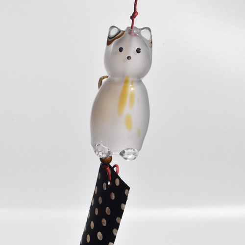 にゃんこ風鈴（猫風鈴） 風鈴 rune glass 通販 16173253｜Creema