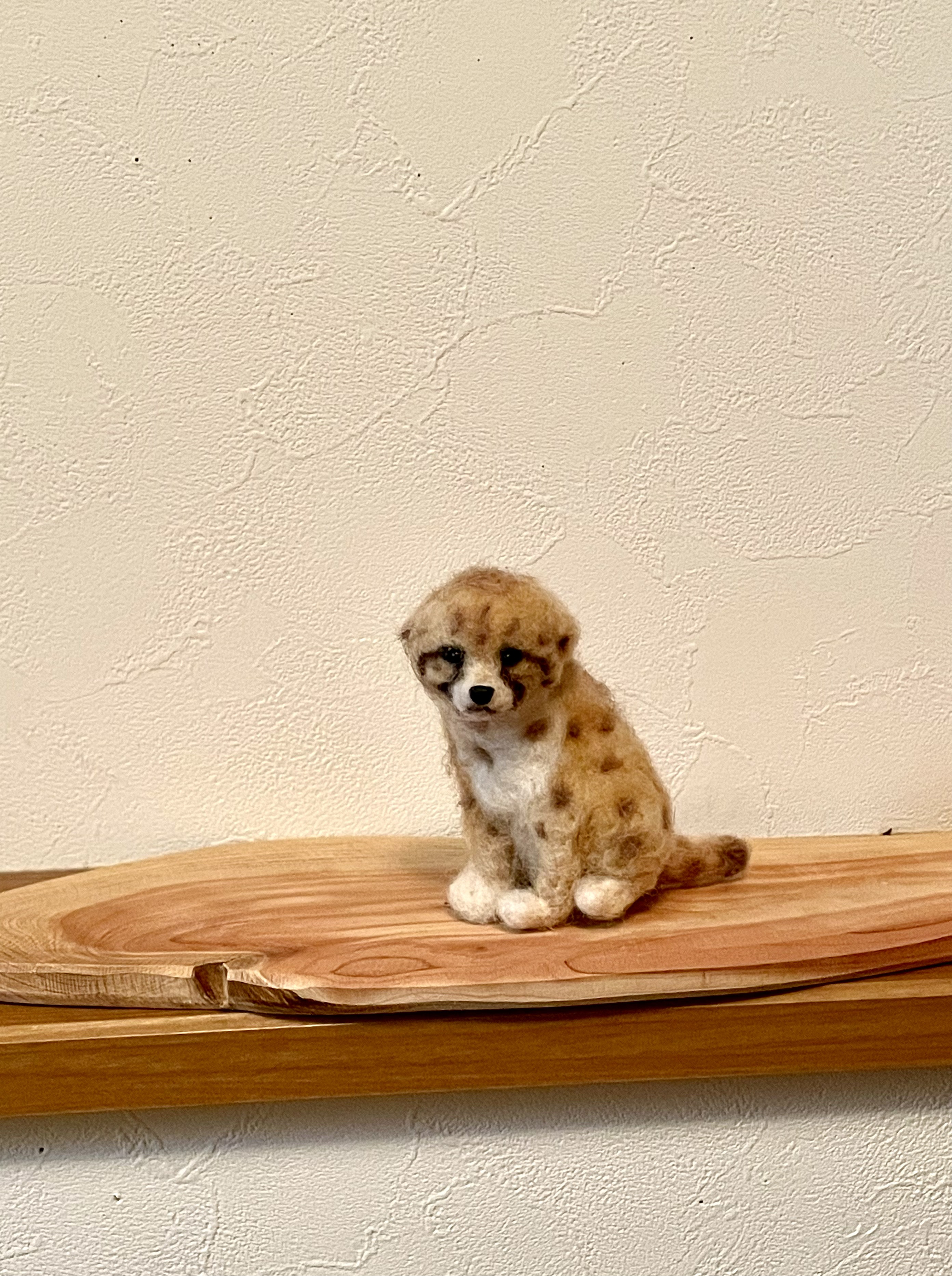 チーター 羊毛フェルト