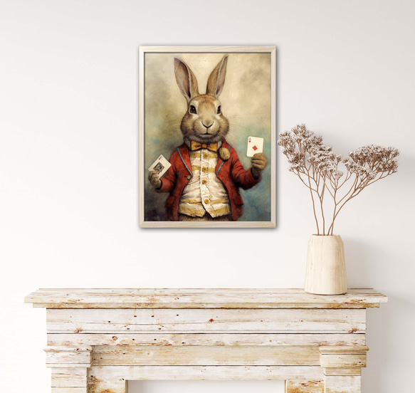 "Royal Rabbits' Ruse"/オリジナルアートポスター　インテリアやプレゼントにどうぞ。 2枚目の画像