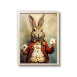 "Royal Rabbits' Ruse"/オリジナルアートポスター　インテリアやプレゼントにどうぞ。 1枚目の画像