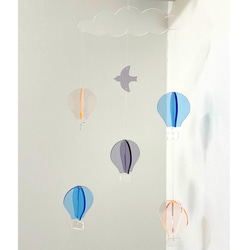 気球モビール(ピンク＆ライトブルー) 7枚目の画像