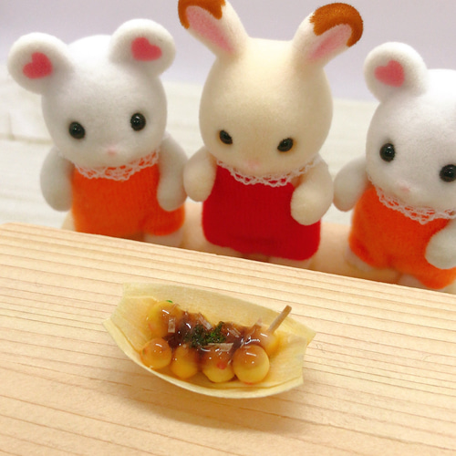 オーダー用□ミニチュアフード□たこ焼き（30個）□リカちゃん