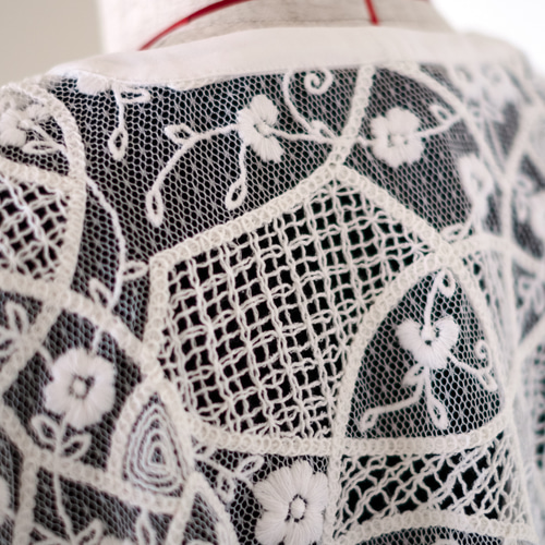 くるみさま専用⭐︎ アンティークボレロ アンティーク調刺繡レース ポレロ / white その他アクセサリー